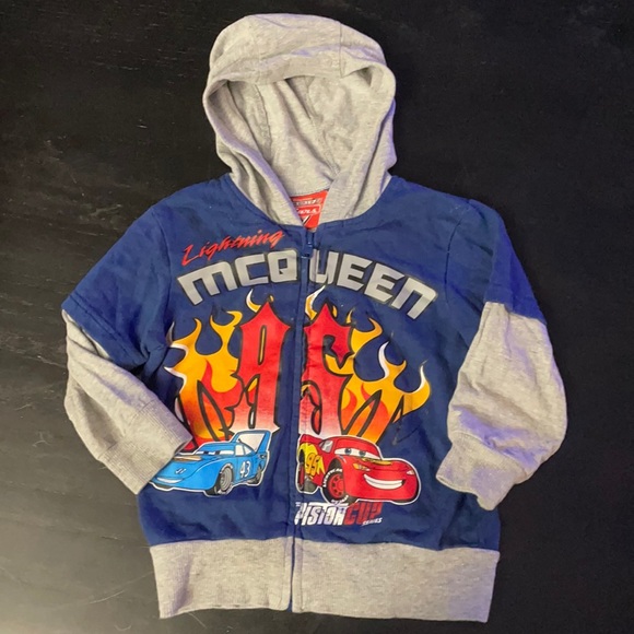 Disney cars zip up sweater size 3T
